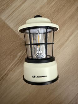 LUXPRO Retro LED Lantern - Cozy Vintage Style (Like New)