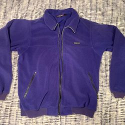 VTG Patagonia Jacket Mens XL Purple Fleece Full Zip Made in USA NO ZIPPER CAR
