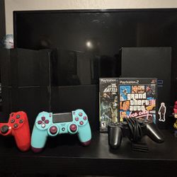 2 PS4s and 1 PS2 for sale