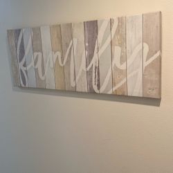 Wall Canvas- Family 37W x 14H