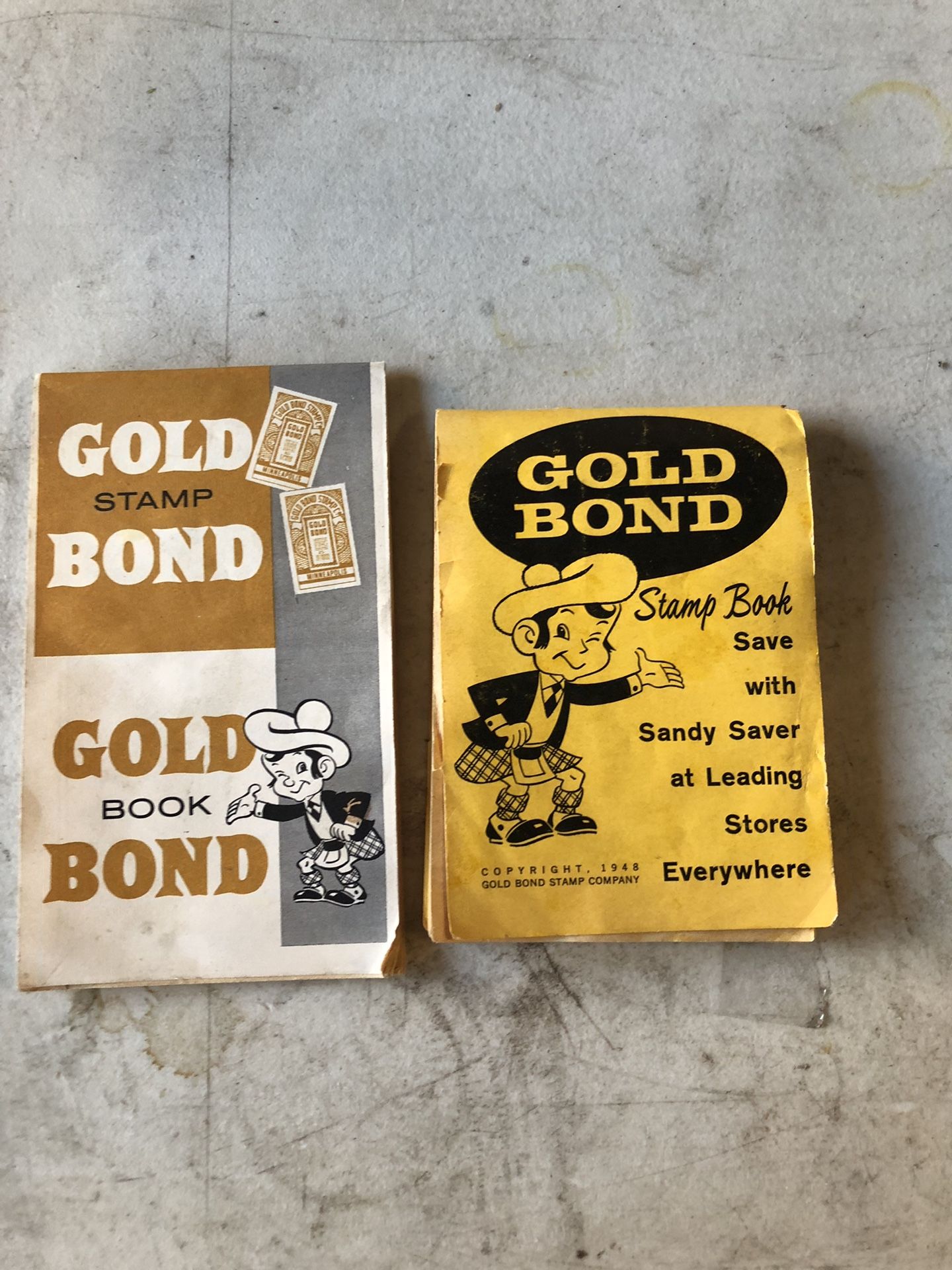 Gold Bond Stamp books