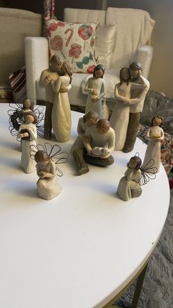 9 piece willow tree decor