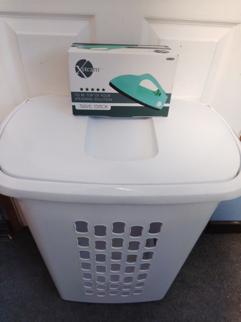 Free Laundry Basket, Brand New Travel Steamer