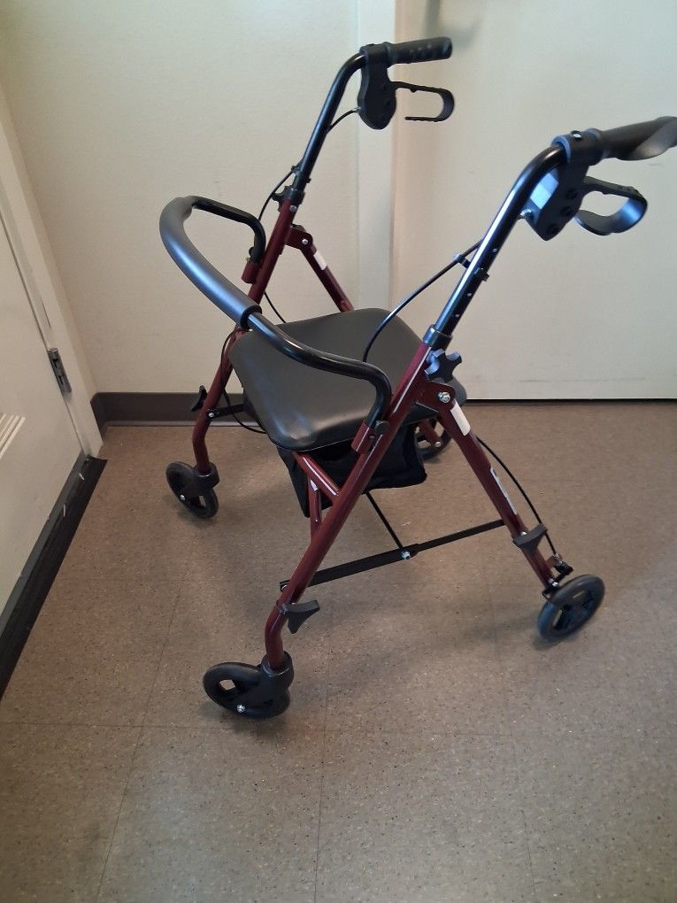 Walker MEDLINE burgundy 😍 ✨️ 300 Pound Capacity Medical Grade