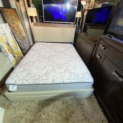 Queen Bed Frame And Mattress 