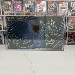 Pokemon Mega Charizard Ultra Premium Collection Acrylic Case ** A LITTLE LOOSE**