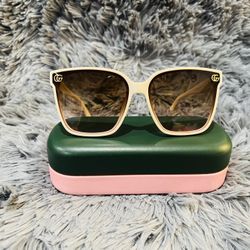 Cream Brown Lens Sunglasses 
