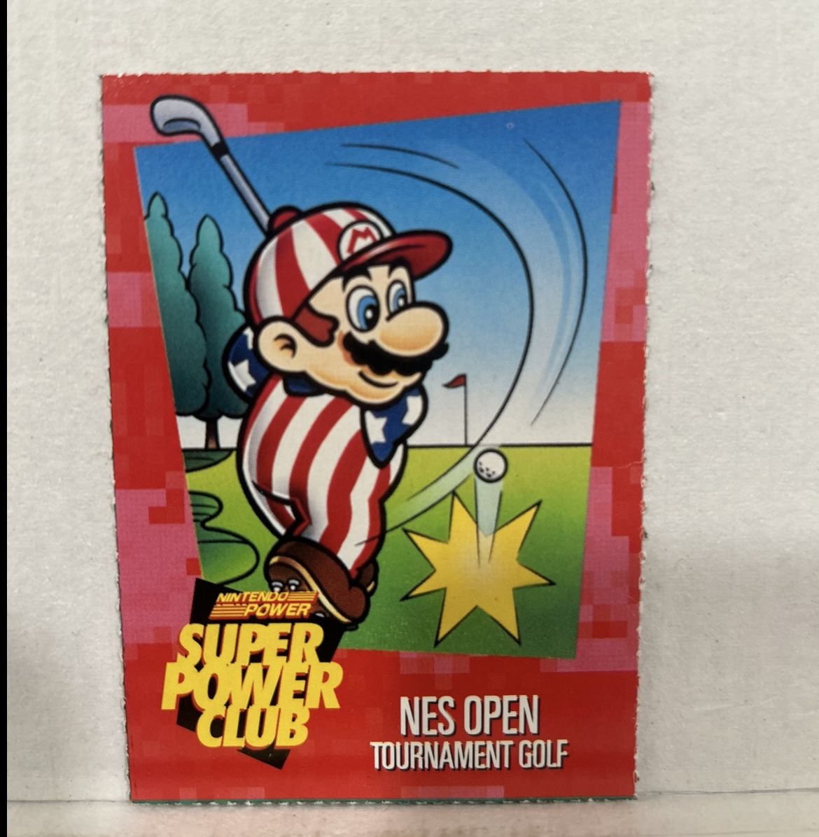 Nintendo Power Super Power Club Magazine Card #86 NES Open Golf