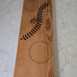 Hand Crafted Wood Burned Charcuterie Board 