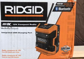 Ridgid Bluetooth radio 18v