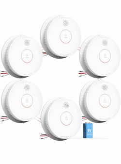 SITERWELL Smoke Detector, Hardwired Interconnected Smoke Detector,