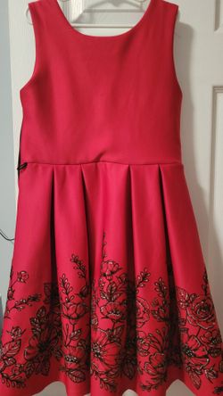 Girls Red Holiday Dress
