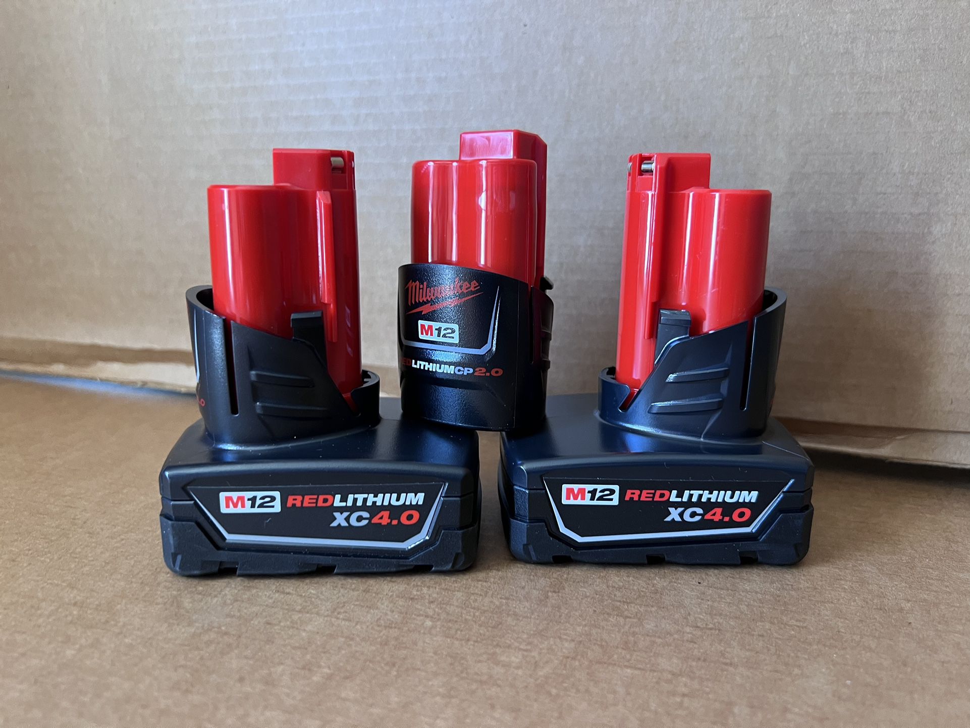 M12  4.0  And  M12  2.0  Milwaukee  Batteries 