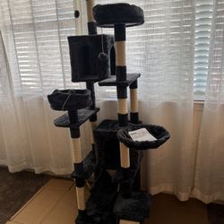 New cat tree  Assembled! 75 inches tall  Pick up in Rancho Cordova