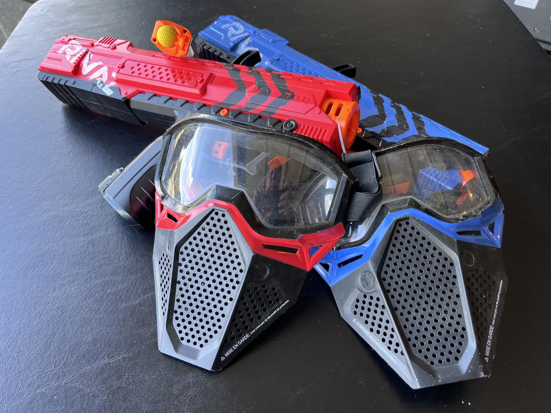 Nerf Rival guns and Masks