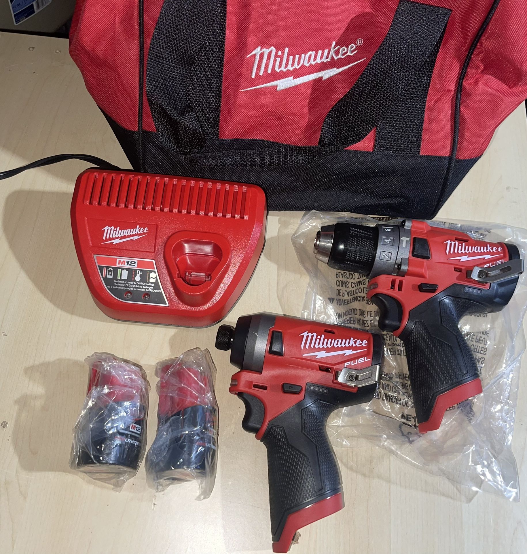 Milwaukee M12 Kit W/ Two 2.0 Batteries (New)
