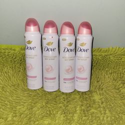 4 Dove Deodorants Advanced Care Dry Spray 3.8oz Beauty Finish