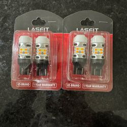 (2) Lasfit 7(contact info removed) Switchback LED Turn Signal bulbs & Reverse light bulbs
