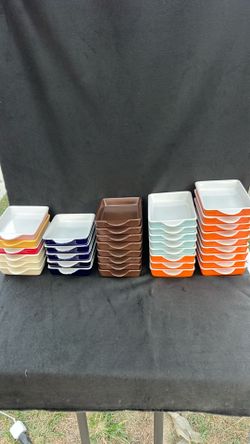 Bulk Lot of 36 Rosée Blanche Ceramic Ramekins / Baking Dishes