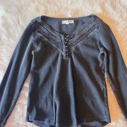 Lucky & Brand Women Long Sleeves Top Size M