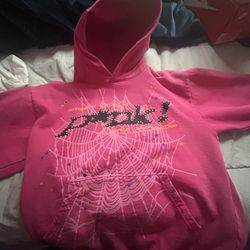 Pink spider hoodie 