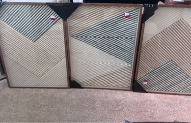 Set of 3 Large Art Pieces