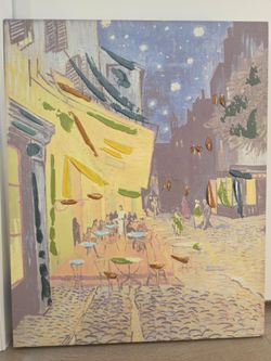 Van Gogh "Café Terrace at Night" Canvas Print — 16" x 20" — Textured