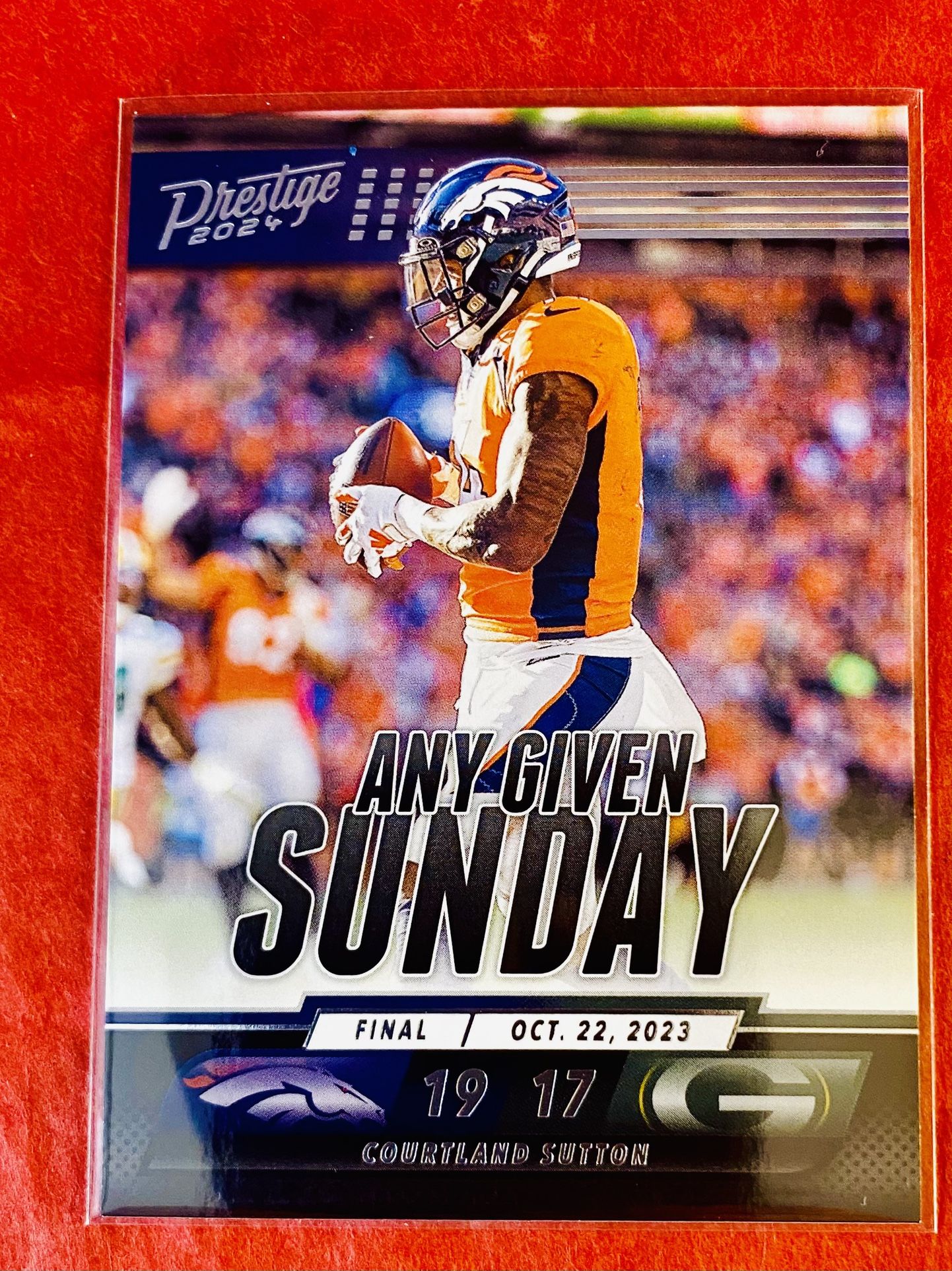 Courtland Sutton 2024 Panini Prestige Any Given Sunday Card