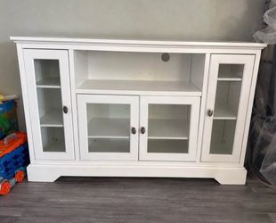 White entertainment center