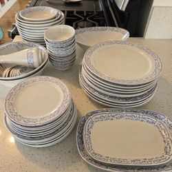 Royal Porcelain Beautiful Thai Dinner Set- Plates, Bowls, Serving Dishes, Spoons