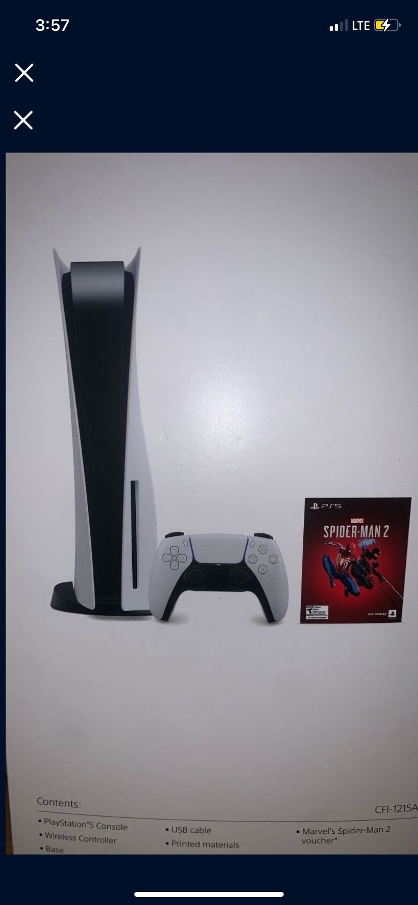 Ps5 Disc Version With White Controller
