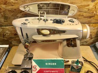 Vtg Singer rocketeer 500A Slant-O-Matic Sewing outlets Machine