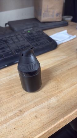 Black Airless Pump Dispenser Bottle