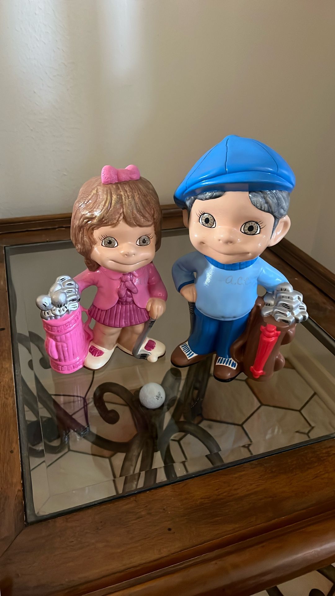 Ceramic Golf Figures