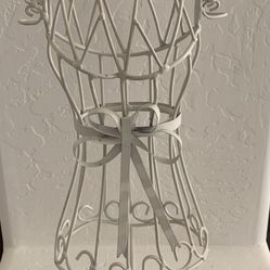 Metal White Jewelry Holder 