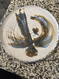 Vintage Ken Cassie Signed Studio Art Pottery Plate