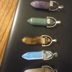 Crystal Pendants With Sterling Silver Chain 