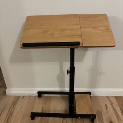 Tan Manual Sift To Stand Office Desk 12” X 23