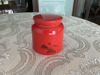 Red Ceramic Pot / Jar