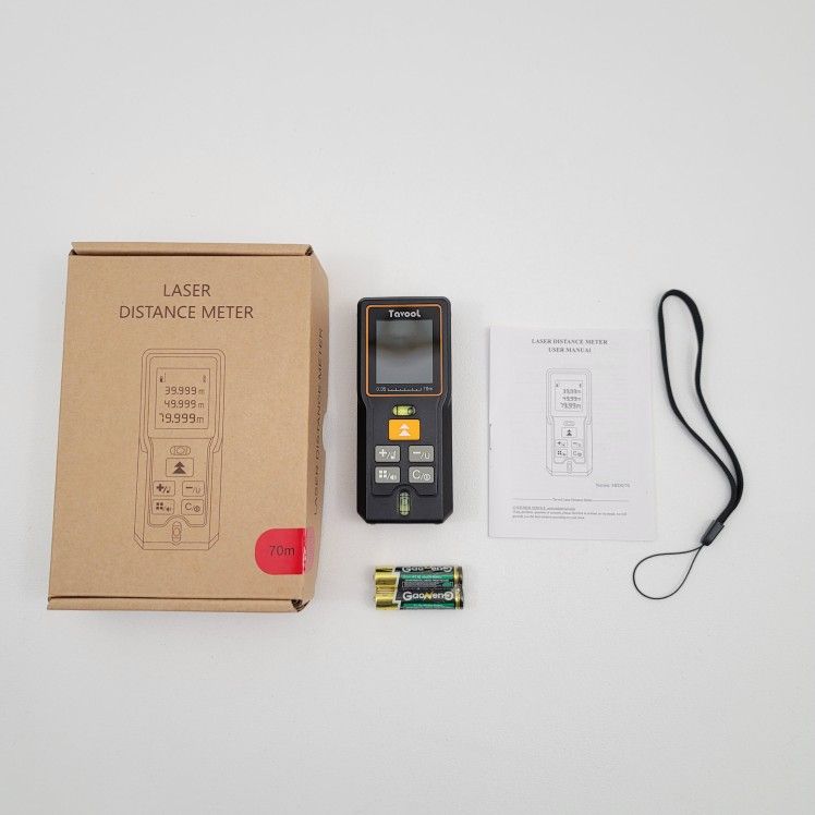 Tavool Laser Distance Meter Tool 229 Ft With Backlit LCD Open Box!