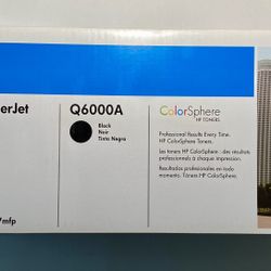 Hp Color Laser Jet Q6000A Black Toner Cartridge 
