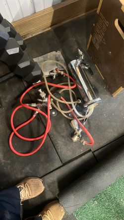 Dual Beer Tap And Lines