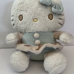 HELLO KITTY Plush 13" Sanario  Island Cream Natural Naturecare 2008 No Tush Tag