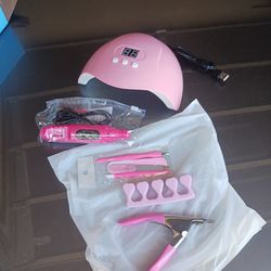 UV nail Lamp With Nail Drill And Accessories 