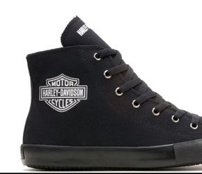Black Harley-Davidson Sneakers Men's Size 8 Through 12 Black Only