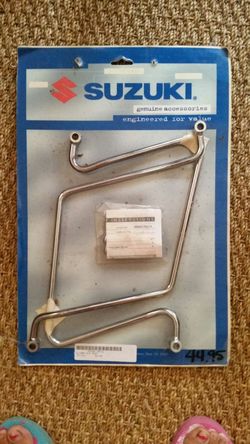 Suzuki saddle bag guard brackets.