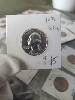 1964  D Washington Quarter 90% Silver