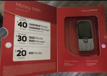 Samsung Montage SPH-M390 - Silver (Virgin Mobile) Cellular Phone