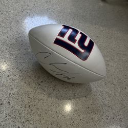 NFL New York Giants Chris Snee Signed Ball