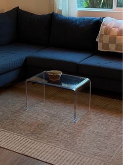 Acrylic C Shaped Side Table or Coffee Table Clear - Room Essentials™